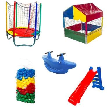 Imagem de Cama Elástica Pula Pula 1,40m + Piscina de Bolinhas 1,00m + 500 Bolinh