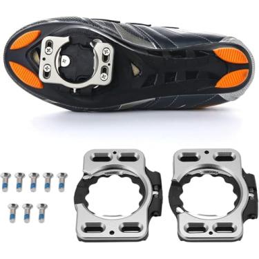 Imagem de Frdhee 1 par de chuteiras de bicicleta, capa de pedal de liberação rápida, clipe de pedal de liberação rápida, adaptador de chuteiras de bicicleta, conversor de chuteiras de ciclismo para Speedplay