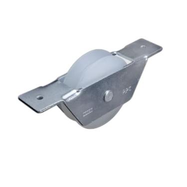 Imagem de JOCEC, ROLDANA PORTAO 3" NYLON CANAL "V" C/ROLAMENTO CAVALETE ALUMINIO JOCEC