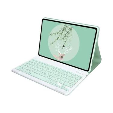 Imagem de Capa Teclado De Couro PU Recarregável Com Suporte Para Xiaomi Redmi Pa