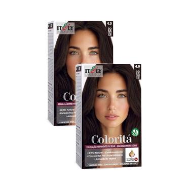 Imagem de Kit 2 Coloração Itely Coloritá em Creme Cor Castanho Médio 4.0