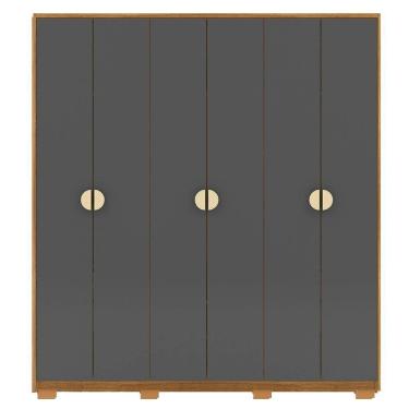 Imagem de Guarda Roupa Casal 6p 4g Nor 203 Cm 10109 Nature Alasca Vlr Nature Alasca