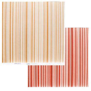 Imagem de Papel Scrapbook Linha Duo Listras Mostarda 180g 30,5 x 30,5cm Repeteco