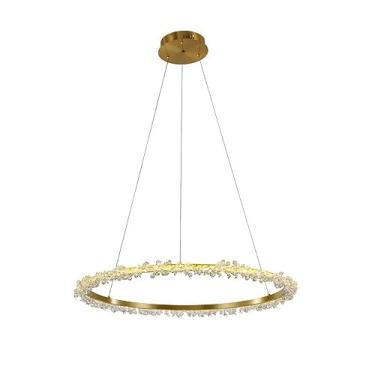 Imagem de PENDENTE ASTER DOURADO (D)8CM (A)8CM 1X37W 3000K 2775LM LED