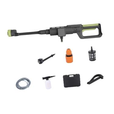 Imagem de Baoblaze Lavadora de alta pressão sem fio portátil multiuso, lavadora de alta pressão, jato de água sem escova para limpeza externa de carros, pisos, barcos e, Preto Verde