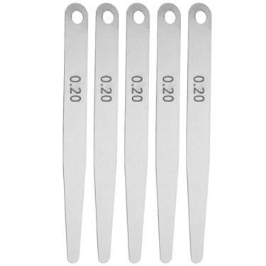 Imagem de Ferramenta de régua de inspeção de soldagem de calibres de aço inoxidável 5 peças (0,2)