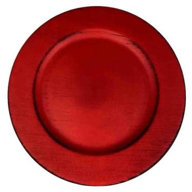 Imagem de Sousplat 33cm vermelho - RAFIMEX
