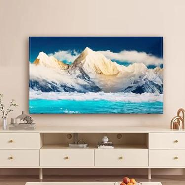 Imagem de Capa protetora universal para TV interna de arte moderna para telas de 32-80 polegadas, protetor de tela de televisões de tecido de poliéster macio, para sala de estar tipo 03||60 polegadas