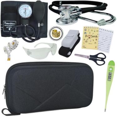 Imagem de Kit Enfermagem Com Case Premium Incoterm - Love Saude, PRETO PREMIUM