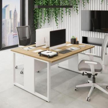 Imagem de Mesa de Trabalho para Escritório 2 Lugares MACBra 1,50m F5 - F5 Office