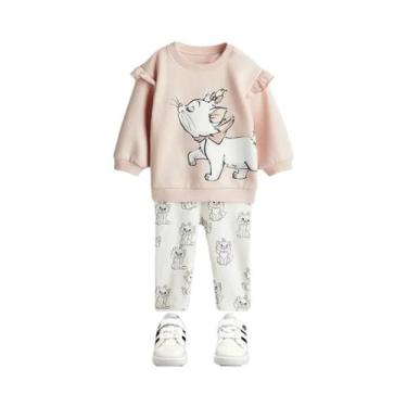 Imagem de Conjunto De Moletom Com Capuz E Leggings De Desenho Animado Minnie Par