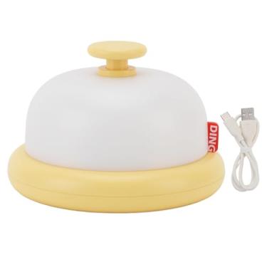 Imagem de Fafeicy Luz Noturna Fofa Com Sino, Controle de Toque, Iluminação Quente Recarregável, Lâmpada de Mesa Regulável Sem Passo para Berçário, para Cabeceira, Bateria de 500mAh