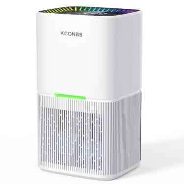 Imagem de Desumidificador de desligamento automático e temporizador 24H, desumidificadores portáteis de 1,7 g para casa de até 500 metros quadrados, luz LED de 7 cores para quarto, banheiro, porão, eliminador