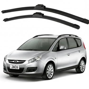 Imagem de TIGER AUTO - KIT PALHETA LIMPADOR PARABRISA DIANTEIRA EM SILICONE PARA APLICAÇÃO JAC MOTORS J6 2011>2012