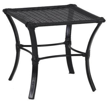 Imagem de Mesa De Centro Garden Em Alumínio E Fibra Trama Original Preto