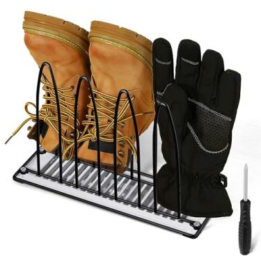 Imagem de Dunkive Rack de secagem de sapatos de metal, sapatos, botas e luvas, prateleiras de secador para sapatos e secadoras de sapatos dentro de secadoras, Preto, 12.992