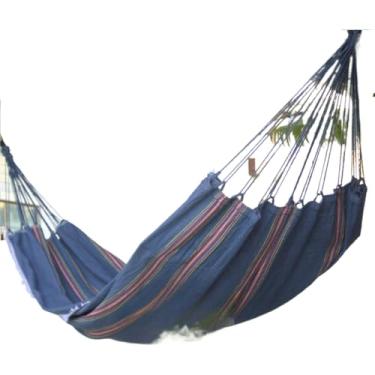 Imagem de Rede Dupla ConfortáVel – Perfeita Para Relaxar No Jardim, Quintal Ou Varanda(Rede Cinza Listrado Solteiro)