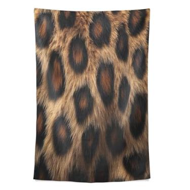 Imagem de STAYTOP Tapeçaria linda tapeçaria de parede com estampa de leopardo para decoração de casa decoração de dormitório sala de estar quarto tapete de parede (90 × 60 pol)