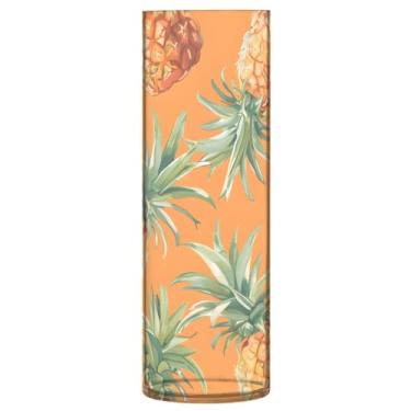 Imagem de CEBUGI Hi_0 (15) Vaso de flores 10 x 30 cm Vaso cilíndrico para flores, vaso transparente inquebrável para decoração de casa de festa de casamento