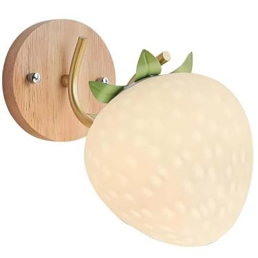 Imagem de Luminária de parede infantil com interruptor, cúpula redonda, luminária de parede esférica de vidro em formato de lua, design de coelho, luminária de parede infantil para cabeceira, iluminaç