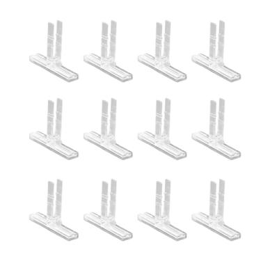 Imagem de Acouto Clipe de Marcação de Terminal Transparente PA66 para Trilho DIN de 35 Mm -, Suporte de Identificação de Fio Fácil de Instalar