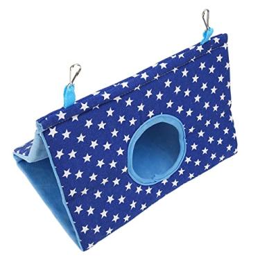 Imagem de Acouto Tenda Suspensa Aconchegante - Cama Triangular para Dormir de Pássaros Com Ganchos - Interior de Flanela Periquitos e Periquitos Descanso e Brincadeira Seguros e à Prova de (Tipo 2)