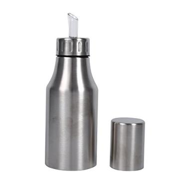 Imagem de Generic Pote de óleo de Aço Inoxidável à Prova de Vazamento Dispensador de Vinagre para Casa Restaurante Cozinha 500ml Prata (500ML)
