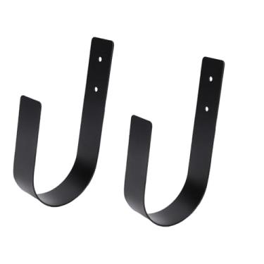 Imagem de Zerodis 2 Unidades de Retentores de Cortina, Retentores Em Forma de U, Ganchos de Parede, Suportes de Cortinas de Janela, Gancho Com Parafusos e âncoras para o Quarto