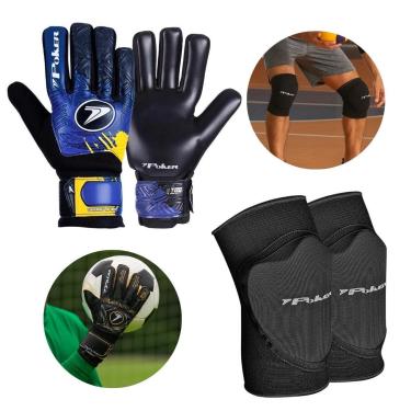 Imagem de Combo Luva de Goleiro Infinity + Joelheira Indoor Pro Poker-Unissex