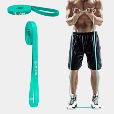 Imagem de Faixa de resistência para exercícios, fisioterapia, corda de pular, pilates, faixa elástica estilo loop para malhar