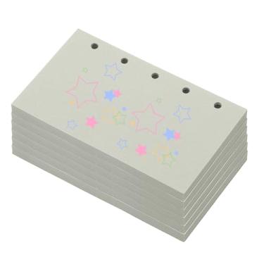 Imagem de PATIKIL Papel colorido de folhas soltas, 10,4 cm x 6,3 cm (A8), 300 folhas, 5 furos, 150 g/m², refil de fichário em branco, suprimentos de papel para escritório, anotações, planejador, diário, cinza