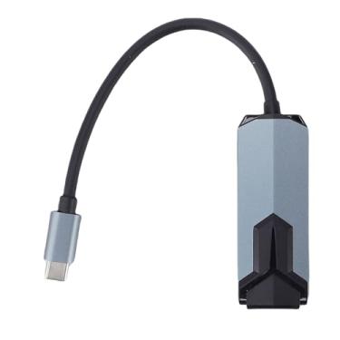 Imagem de Zyyini Adaptador USB C para Ethernet, Adaptador de Rede LAN 2.5G Plug and Play Alumínio Tipo C para RJ45 Com Controlador Ethernet Realtek USB 2.5G, para Dispositivos OS X Linux Chrome