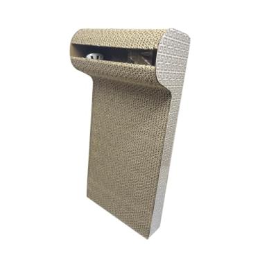 Imagem de Placa arranhadora para gatos – 12 cm x 38 cm almofada de papelão de papel rígido durável para gatos, leve e ecológica
