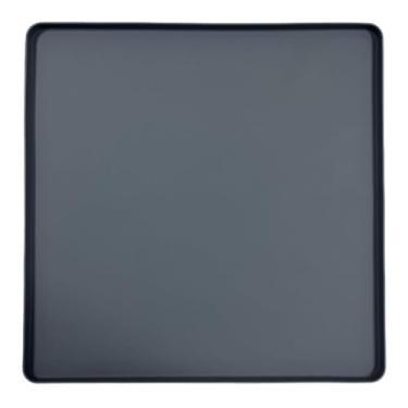 Imagem de Fenteer Tapete de silicone para geladeira, bandeja coletora de, acessórios multiuso com borda elevada para evitar gotejamento de água, tapete para, Cinza