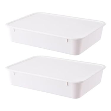 Imagem de YWJLQH Caixa para fermentação de massa de pizza, caixa para fermentação de pão, recipiente para armazenamento de alimentos, acessórios para confeitaria, 2 Unidades