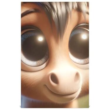 Imagem de Joisal Conjunto de panos de prato Boho decoração de cozinha burro bonito desenho animado cavalo chá toalha de mão bonito para secar pratos absorventes 45 x 71 cm, pacote com 6