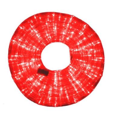 Imagem de Mangueira Iluminada 162 leds Pisca Vermelho 110v 10m - GrupoShopMix
