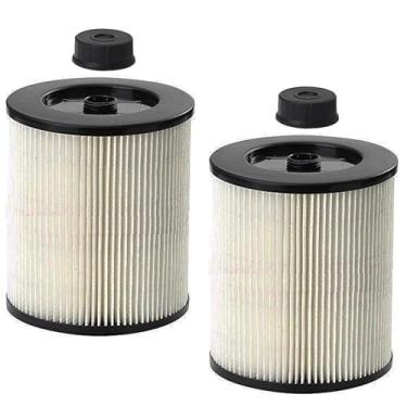 Imagem de Masterpart Substituição de filtro de cartucho a vácuo compatível com Craftsman 9-17816, molhado/seco, 5/6/8/12/16/32 galão, 16 x 21 cm, pacote com 2