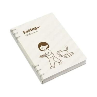 Imagem de Caderno De Folhas Soltas A5/B5 60 Folhas 120 Páginas Cachorrinho Panda