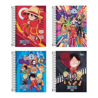 Imagem de Agenda Escolar Diária One Piece 11,7x16,4cm - Tilibra