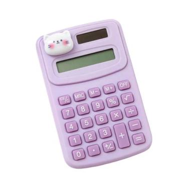 Imagem de Calculadora Digital Portátil Mini Fofa Em Estilo Cartoon Para Estudant
