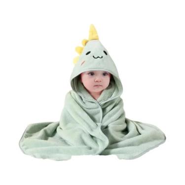 Imagem de Toalha De Banho Com Capuz Para Bebês Meninos E Meninas, Macia, Quente 