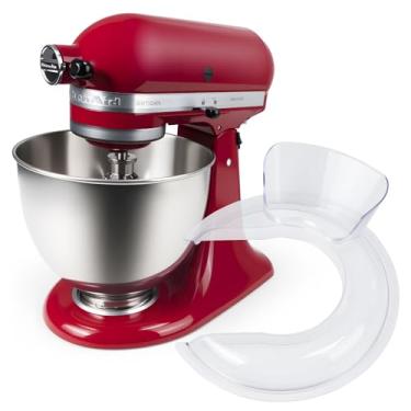 Imagem de Protetor de derramamento para tigela de batedeira Kitchenaid de 4,5 a 5 QT, protetor contra respingos para batedeira KitchenAid com cabeça inclinada, serve para tigelas de aço inoxidável/vidro