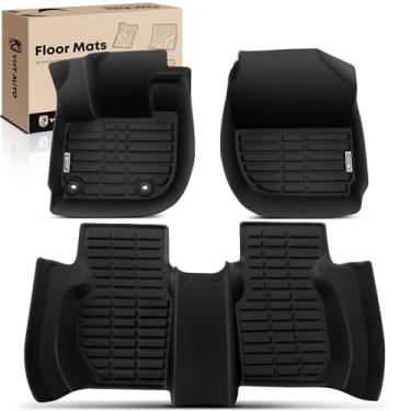 Imagem de YHTAUTO Tapetes de chão para Honda Fit 2014-2020 (condução à esquerda 4 portas 5 assentos), tapetes de carro TPE para todos os climas, forro antiderrapante e inodoro, acessórios internos para carro