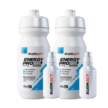 Imagem de Kit 2x Energy Pro Gel Squeeze 480g – SudractNutrition | Energia Rápida para Treino, Corrida e Ciclismo | Suplemento de Performance (Agua de Coco)
