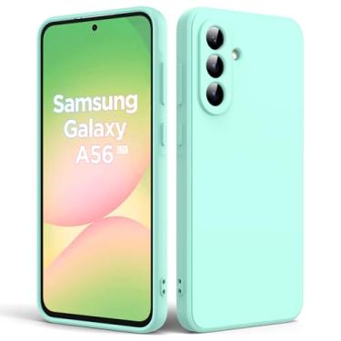 Imagem de Capa de telefone de cor sólida para Samsung Galaxy A26 5G, capa ultrafina de TPU à prova de choque, capa de telefone macia resistente a quedas, menta