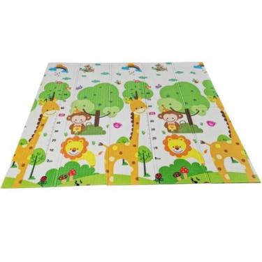 Imagem de Tapete Tatame Bebê Infantil Dupla Face Emborrachado Dobrável Impermeáv