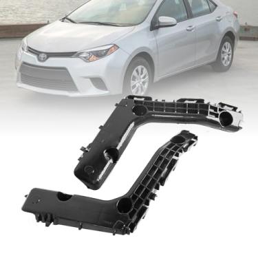 Imagem de Havgufil Conjunto de suporte de para-choque dianteiro para Toyota Corolla 2014-2016 lado esquerdo do motorista direito do passageiro substitui TO1043123, TO1042123|52115-02240, 52116-02240, pacote com