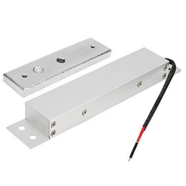 Imagem de Trava Eletromagnética DC12V 180kg 397lb de Alta Retenção para Controle Acesso em Porta Única Magnética Portas Madeira Metal Incêndio e Roubo Construçã