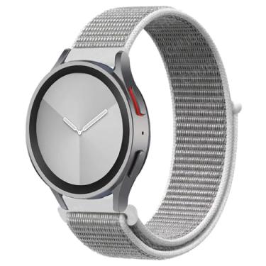 Imagem de AEHON Pulseira de nylon para Samsung Galaxy Watch 6/5/pro/4/Classic/Active 2 43-47-44mm 20mm/22mm pulseira esportiva para Huawei Gt 4/2/e/3 pulseira (6 concha do mar, 22 mm)